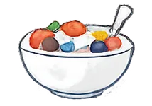 グリークヨーグルトのイラスト